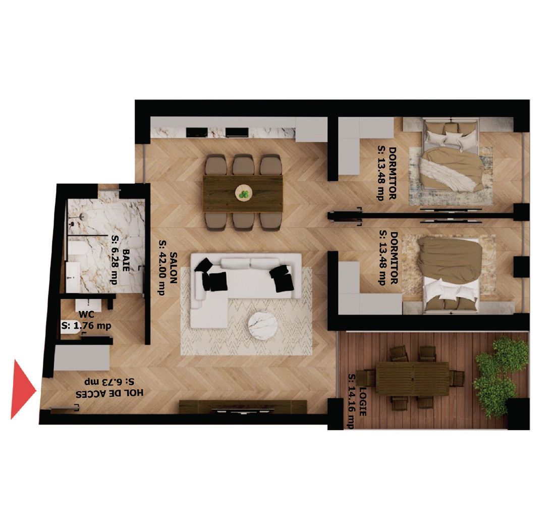 Apartament nou, 3 camere, 227 000 Euro. Comision 0. - Imagine principala