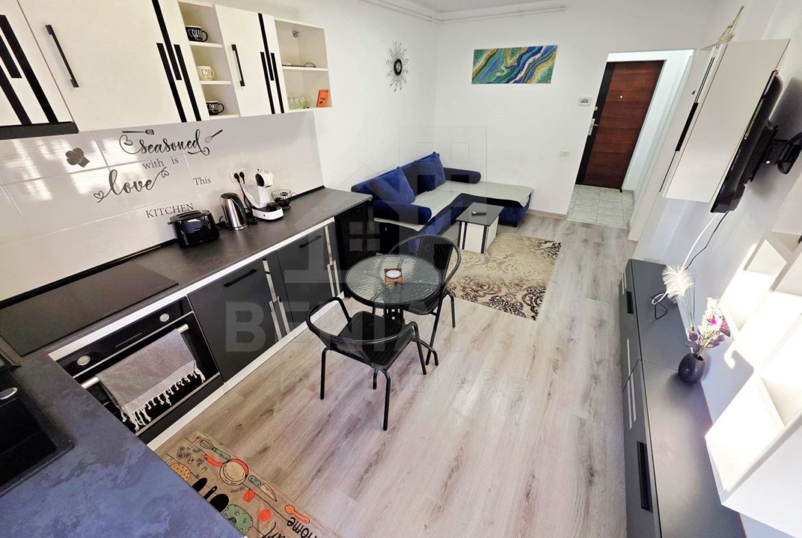 Studio-Modern-Parter-46mp-Centrala Termica-Mobilat-Utilat-Sanpetru-BV - foto 2