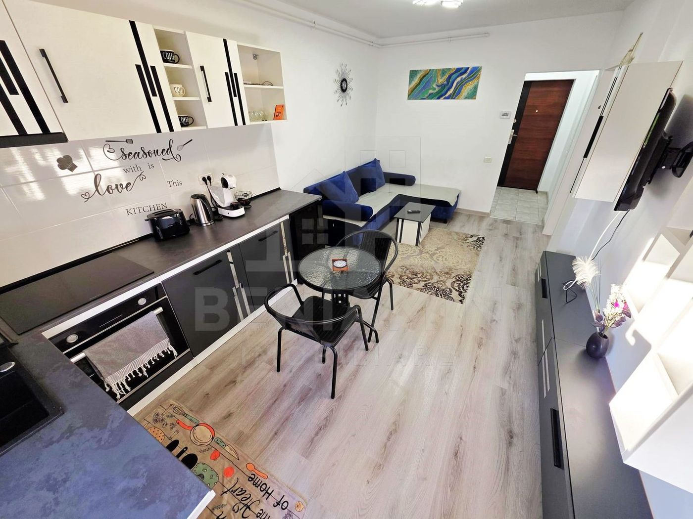 Studio-Modern-Parter-46mp-Centrala Termica-Mobilat-Utilat-Sanpetru-BV - foto 2