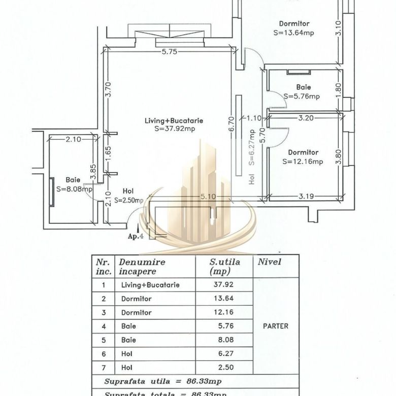 Apartament Premium 3 Camere | 87 MP + Grădină 94 MP | Braytim - Imagine principala