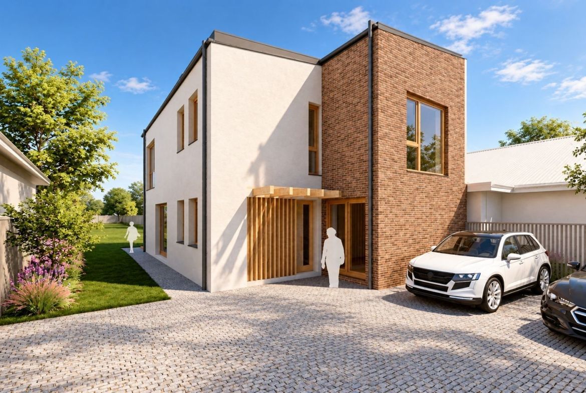 Casa individuala NZEB, 5 camere, 3 bai, finisata, P+ET+POD, Someseni - foto 2