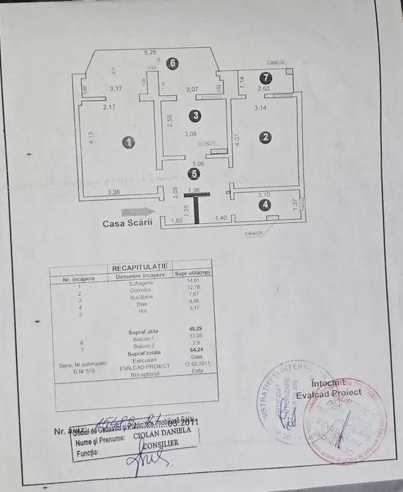 De vanzare apartament cu 2 camere, Micro 14, etaj 3, 69.000 euro - foto 7