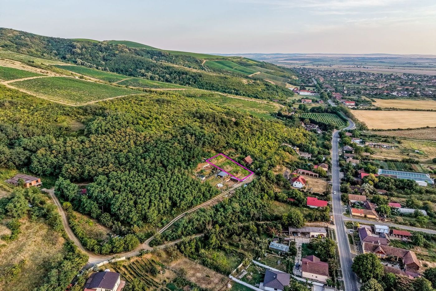Teren în Miniș, pe deal, 1.150 mp, front 26 m, Drumul Vinului - foto 5