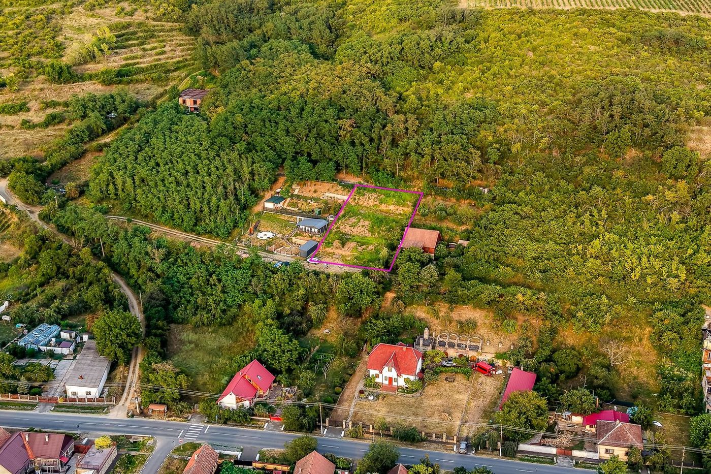 Teren în Miniș, pe deal, 1.150 mp, front 26 m, Drumul Vinului - foto 6