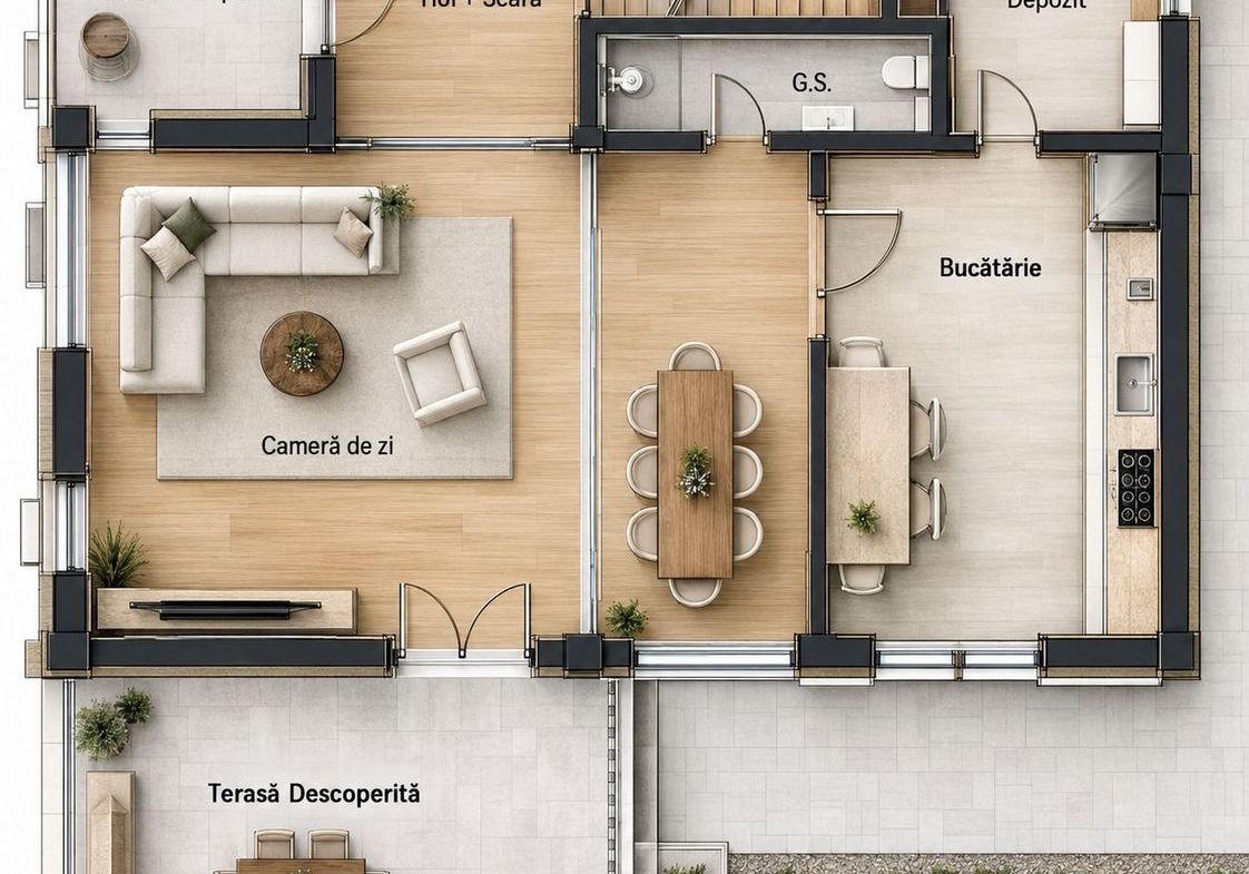 2x casa individuala 4 camere decomandate, 3 bai, Tureni - foto 3