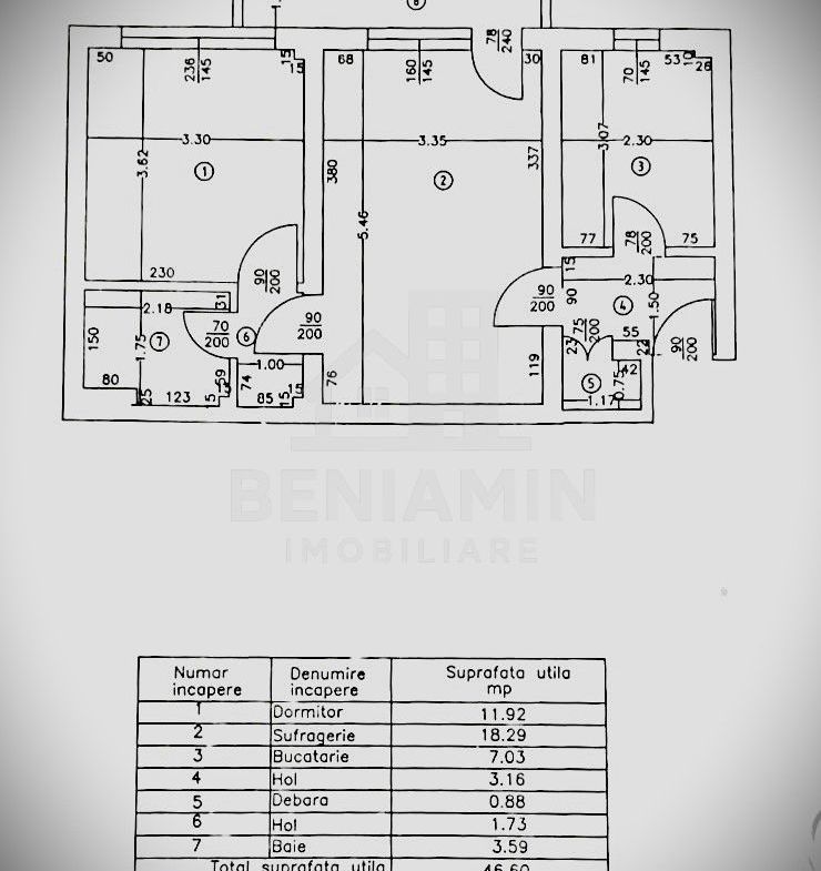 Apartament 2 Camere 51mp Centrala Termica Etaj 3  Brazda Lui Novac - foto 7