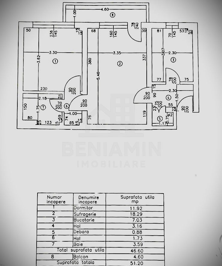 Apartament 2 Camere 51mp Centrala Termica Etaj 3 Brazda Lui Novac - foto 7 Apartament 2 Camere 51mp Centrala Termica Etaj 3 Brazda Lui Novac - foto 7