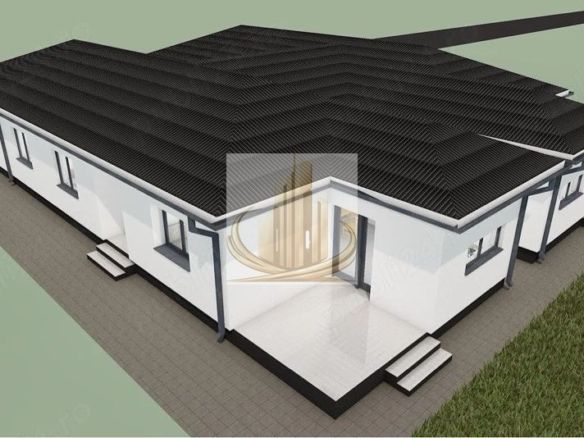 Duplex nou 101 mp, 3 dormitoare, teren 378 mp – Moșnița Nouă - Imagine principala