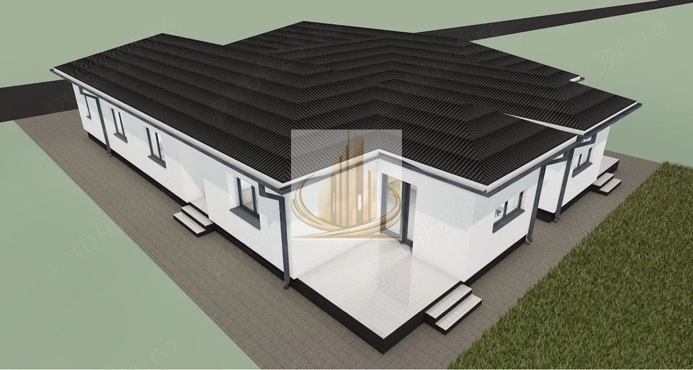 Duplex nou 101 mp, 3 dormitoare, teren 378 mp – Moșnița Nouă - Imagine principala