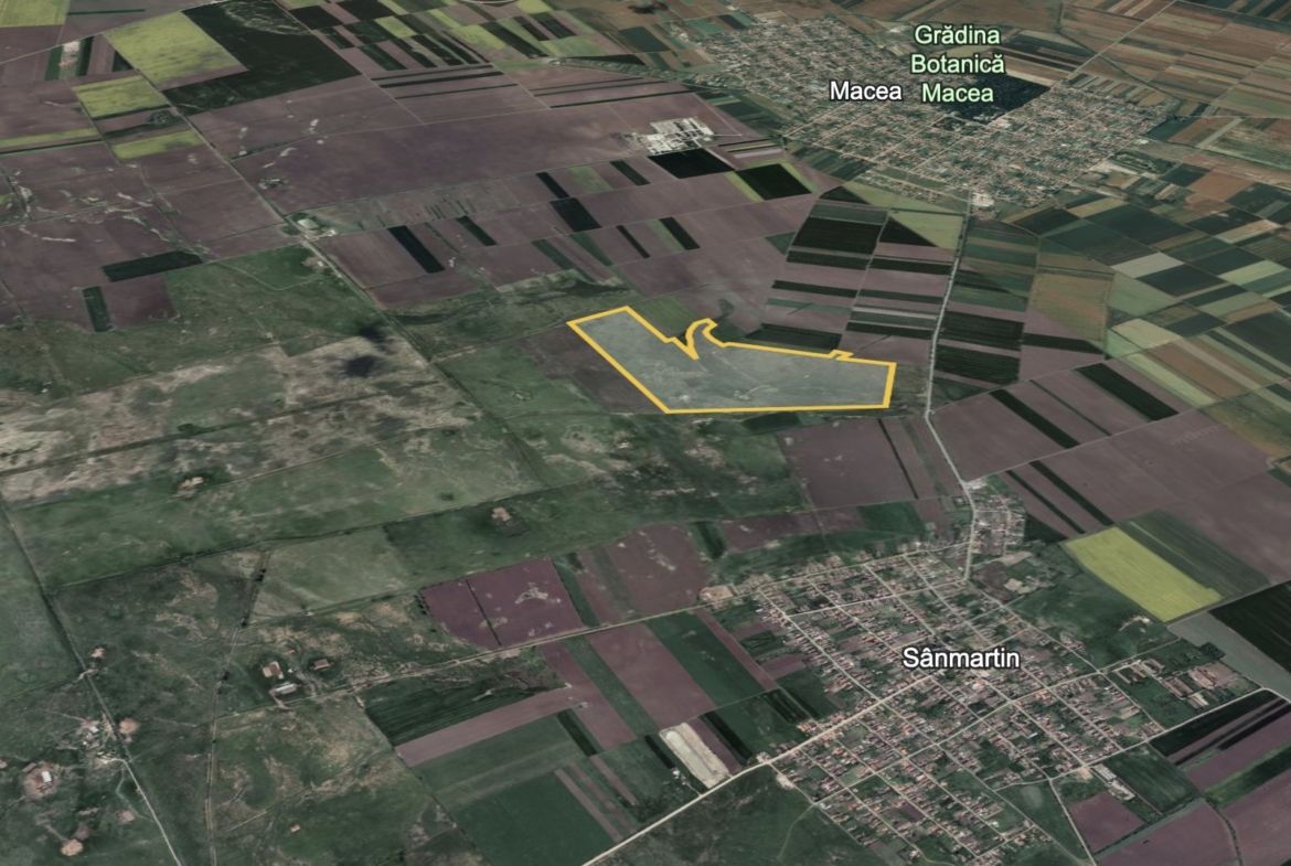 Teren 42 ha pentru parc fotovoltaic – Macea, Arad - foto 3