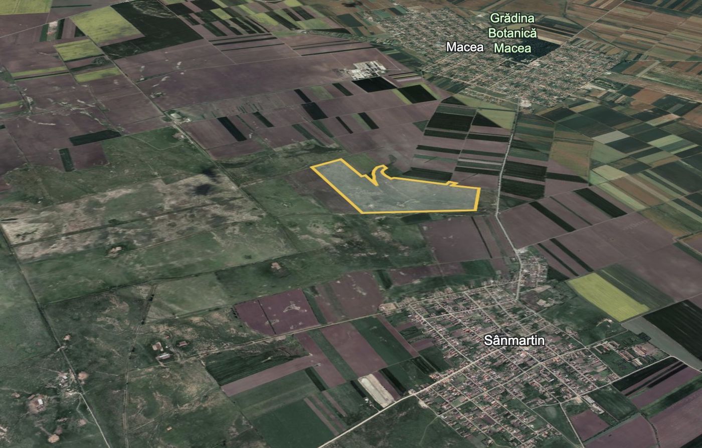 Teren 42 ha pentru parc fotovoltaic – Macea, Arad - foto 3 Teren 42 ha pentru parc fotovoltaic – Macea, Arad - foto 3