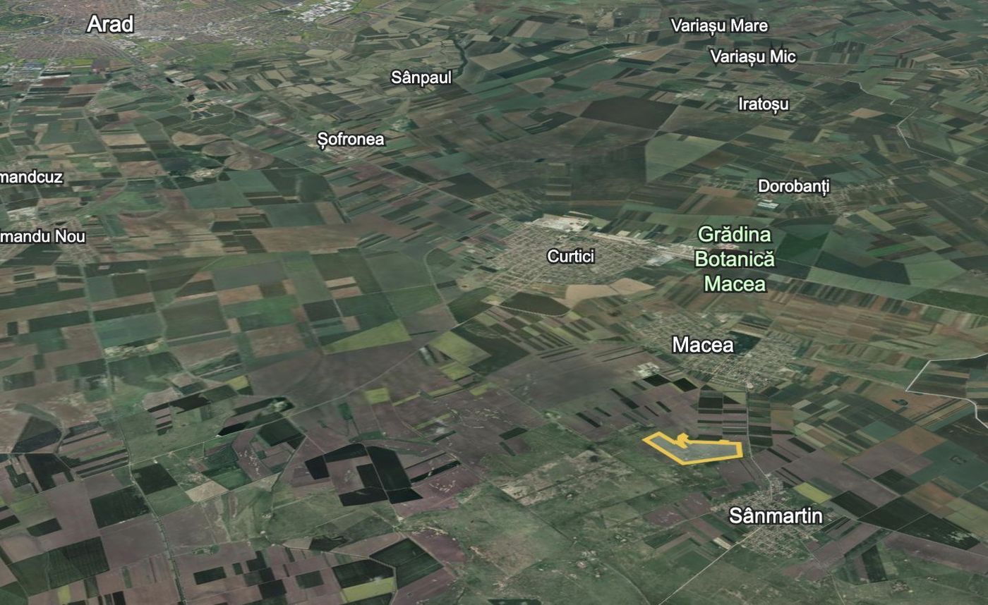Teren 42 ha pentru parc fotovoltaic – Macea, Arad - foto 4 Teren 42 ha pentru parc fotovoltaic – Macea, Arad - foto 4