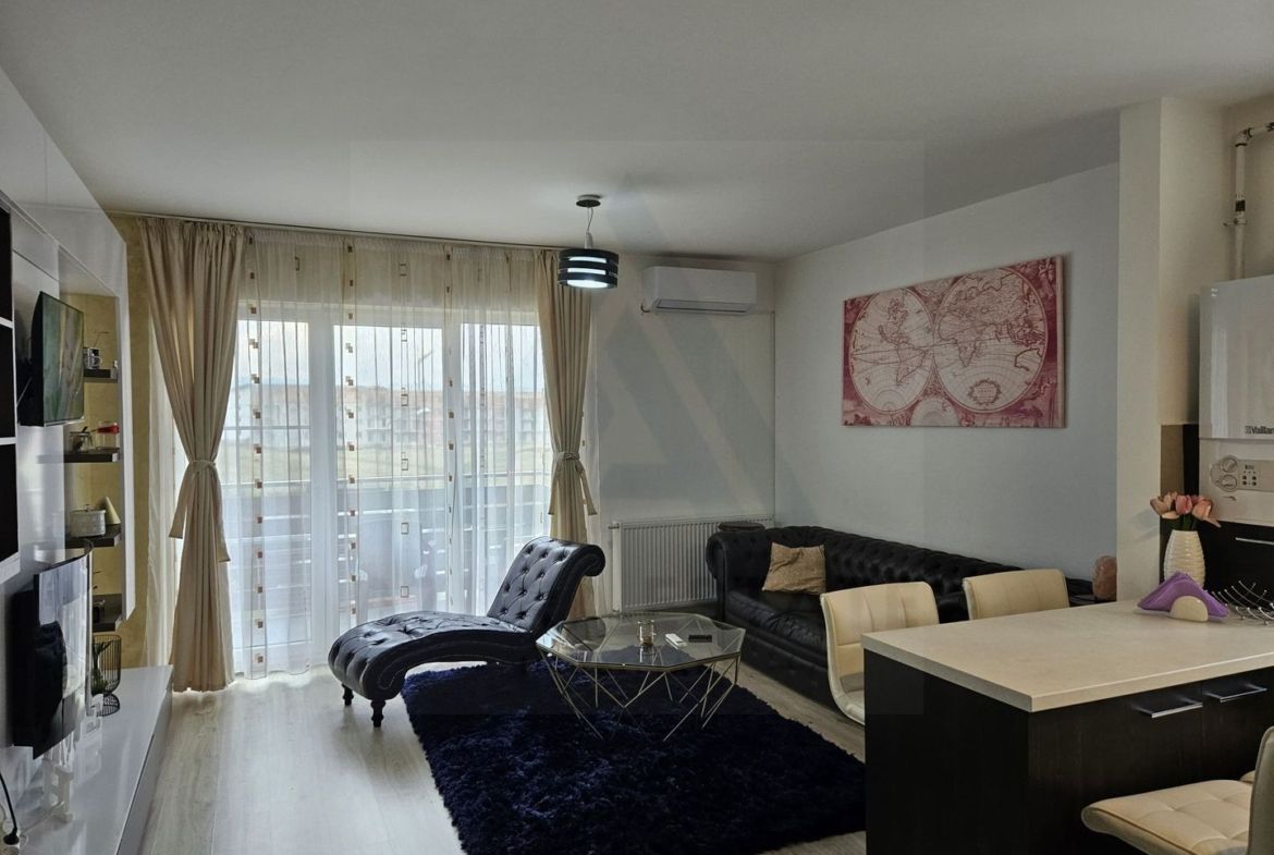 Apartament modern 3 camere 64 mp utili etaj 2 balcon parcare Selimbar - Imagine principala