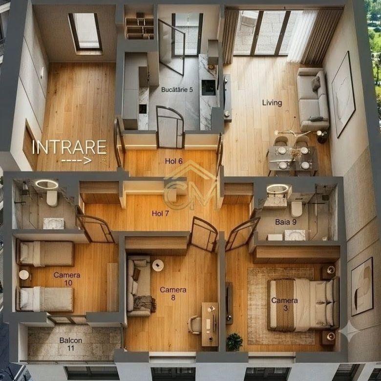Apartament 4 Camere-2 Bai-2 Balcoane- Pivnita-80 MP - Imagine principala