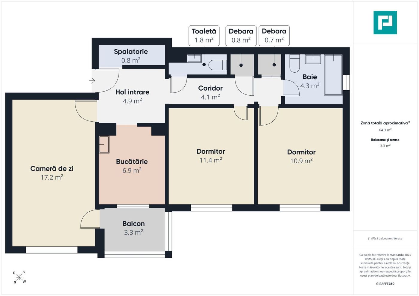 Apartament 3 camere | Decomandat | Zona Complex - foto 7