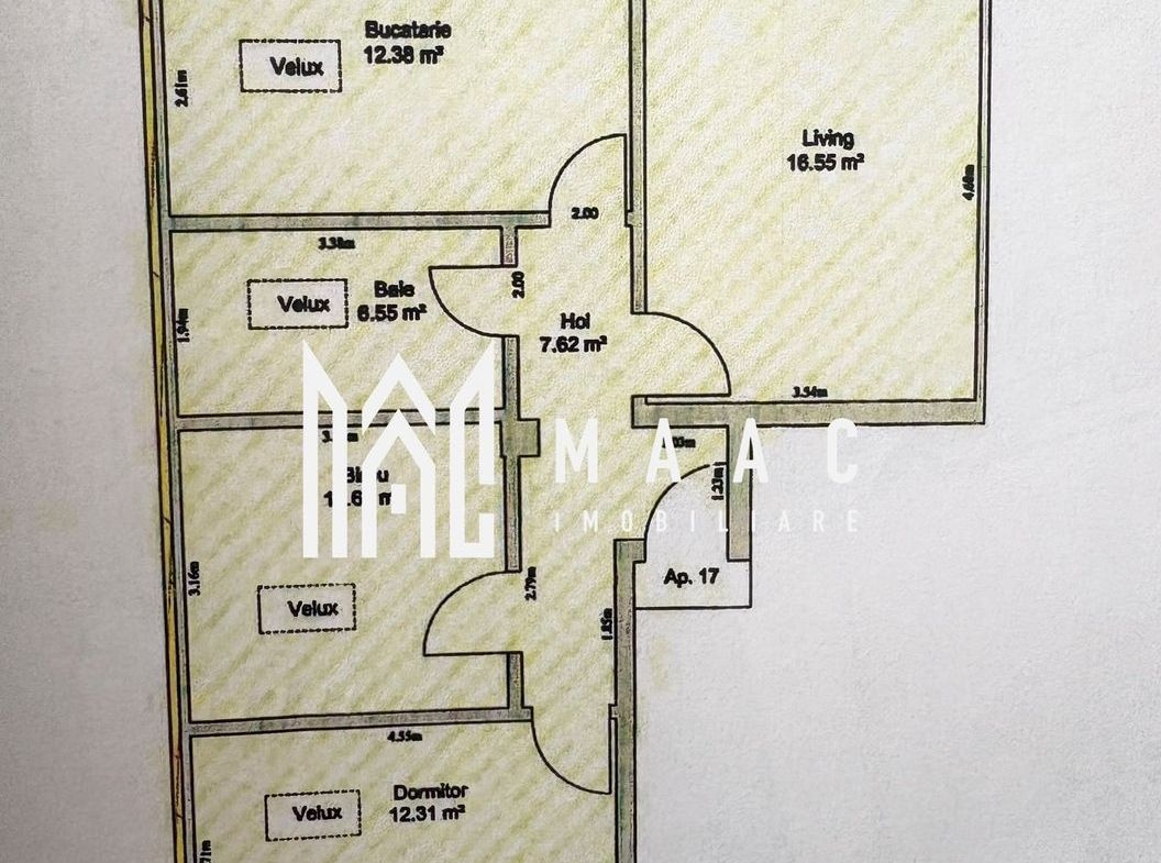 Apartament 3 camere de vânzare | Sibiu, Turnișor | 66 mp - foto 2