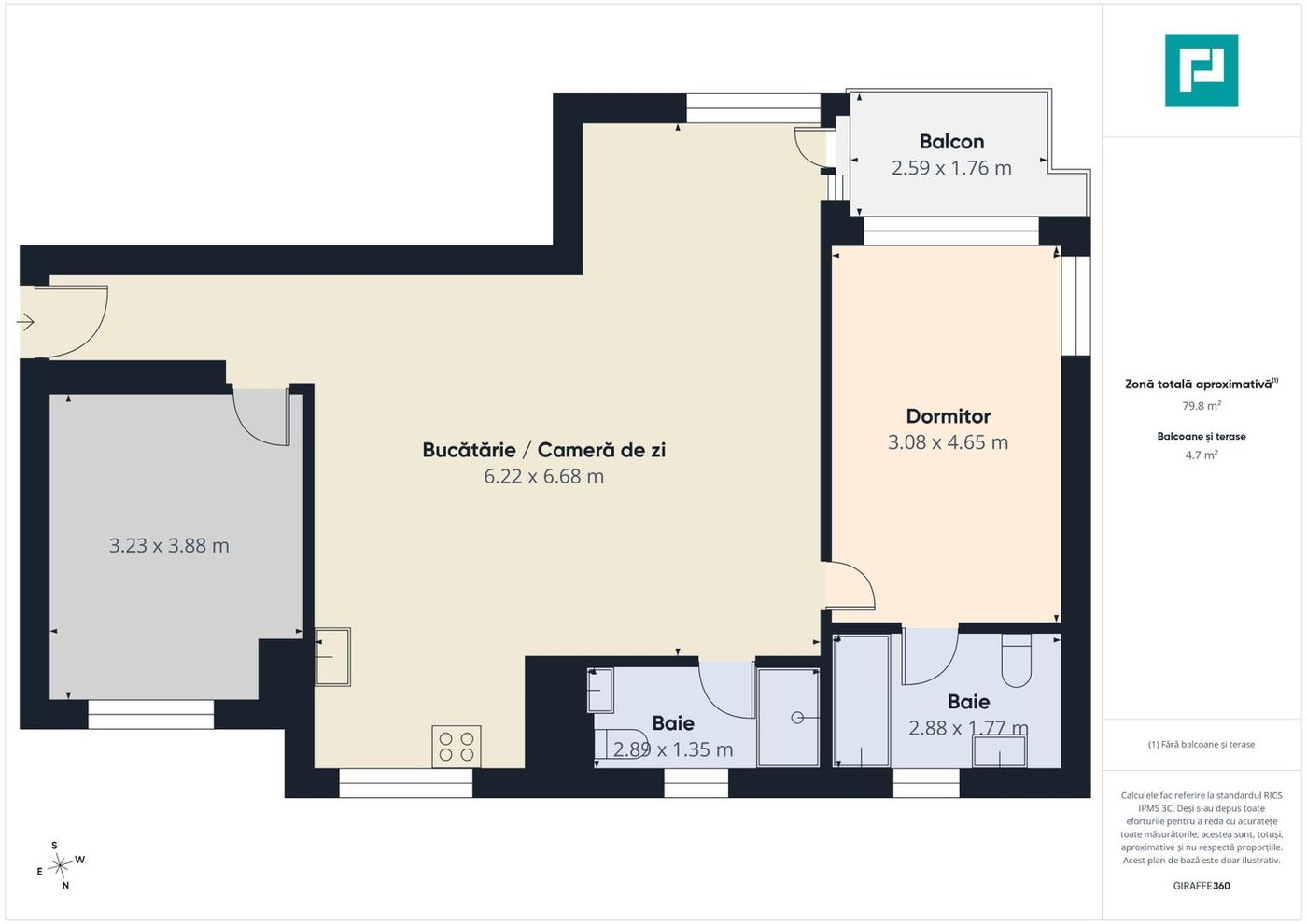 Green Vista | Apartament premium cu 3 camere - foto 8