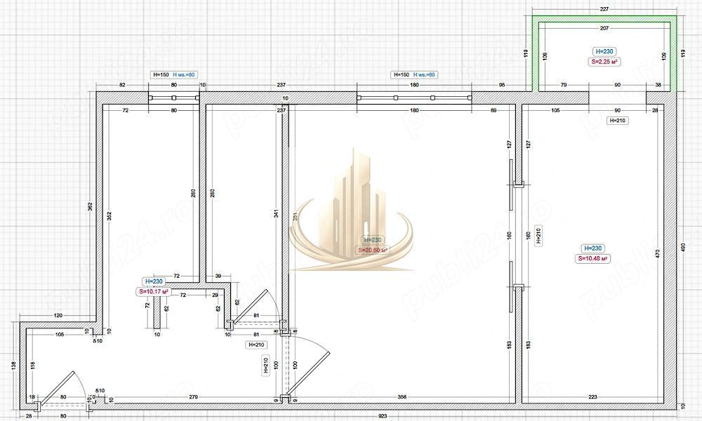 Apartament 2 camere, Șagului, 40 mp, etaj 1, centrală proprie - foto 8