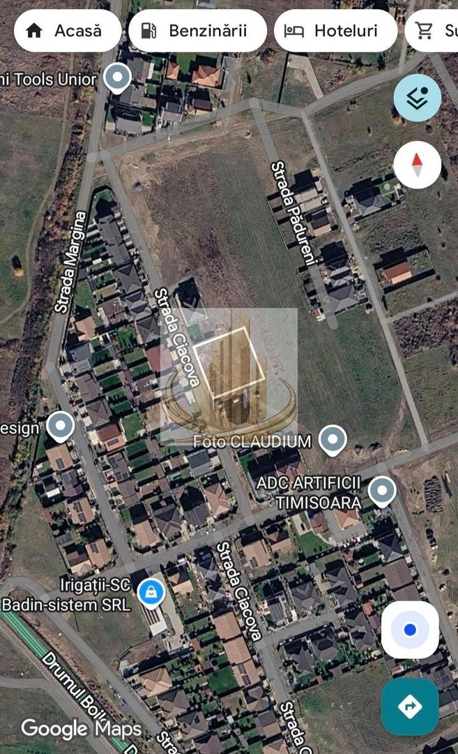 Teren 611 mp pentru duplex|2 fronturi|Toate utilitatile|Drumul Boilor - Imagine principala