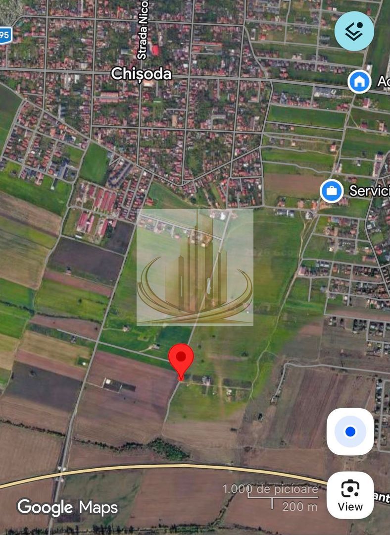 Teren investițional Chișoda | 974 mp | 2 fronturi | PUZ servicii - Imagine principala