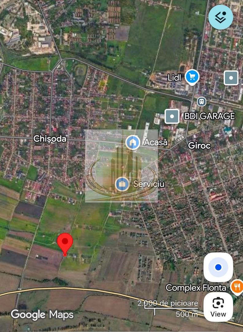 Teren investițional Chișoda | 974 mp | 2 fronturi | PUZ servicii - foto 8