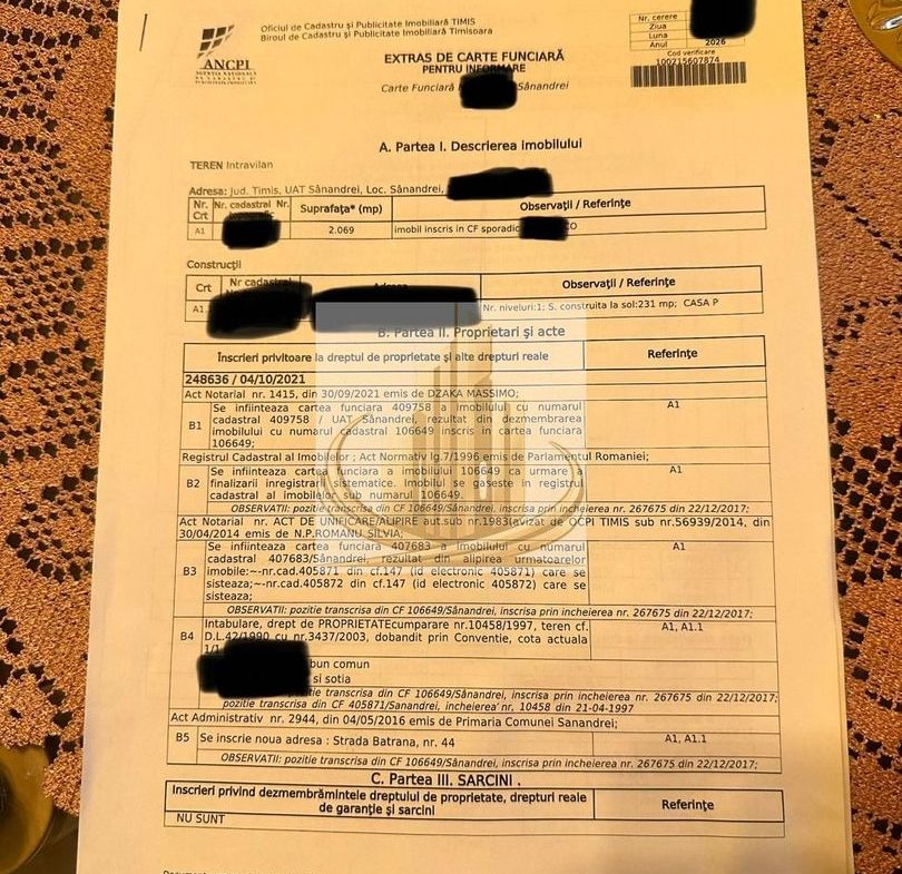 Teren 2.070 mp în Sânandrei, front 19 ml, casă locuibilă și utilități - foto 2