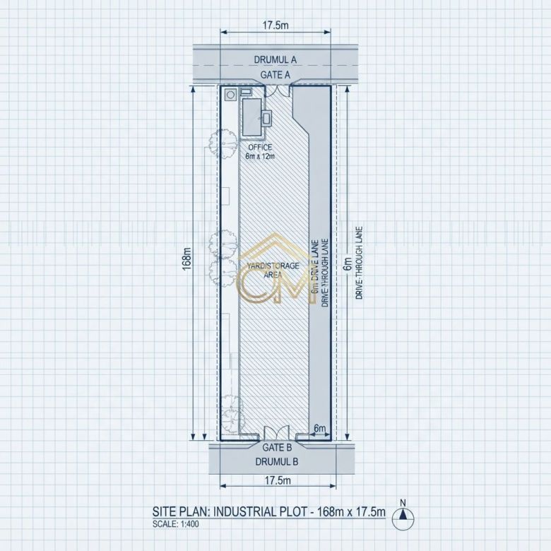 Teren Intravilan-2875 MP-Zona Industriala Vest - Imagine principala