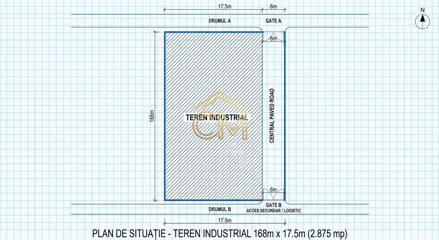 Teren Intravilan-2875 MP-Zona Industriala Vest - foto 2 Teren Intravilan-2875 MP-Zona Industriala Vest - foto 2