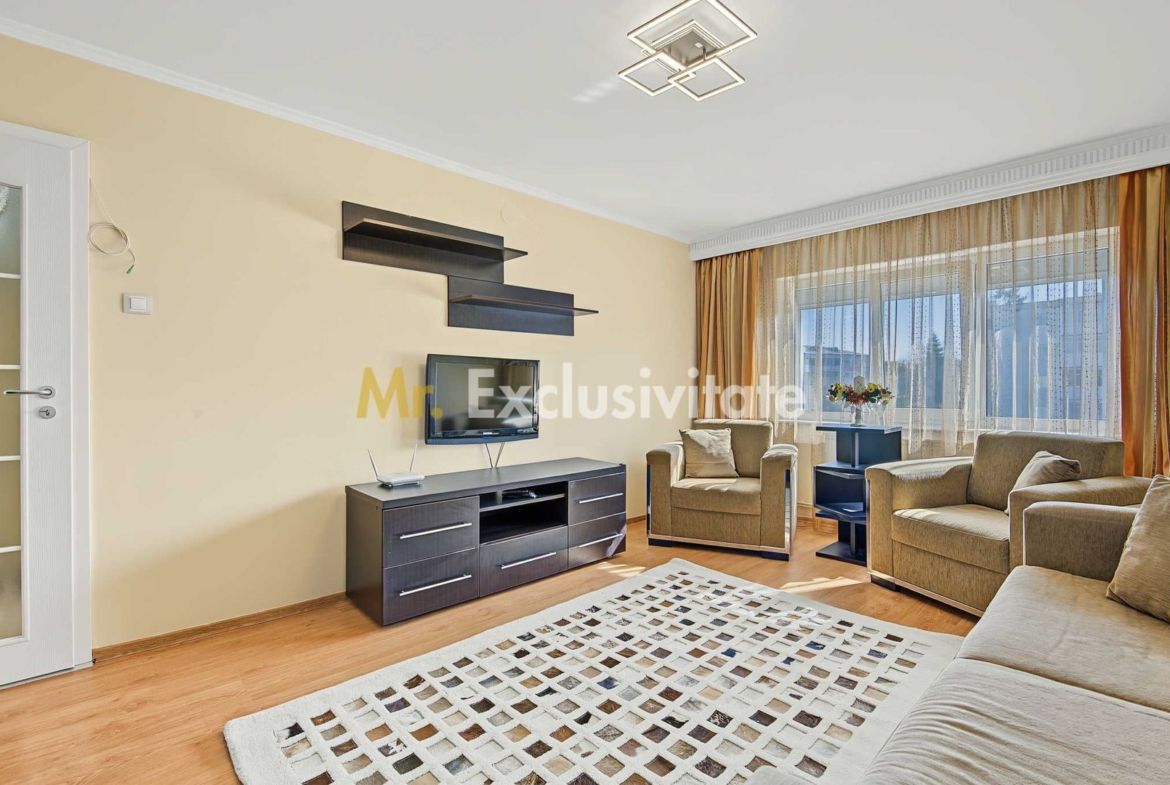 Central-Eremia, ap. 3 camere, 2 băi + boxă,proaspăt zugrăvit, et.2 - foto 2