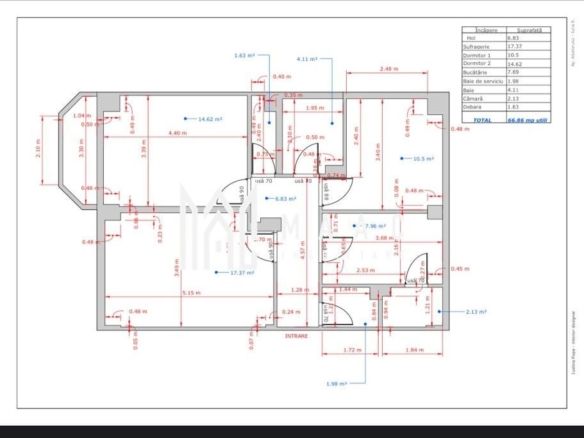 Apartament 3 camere de vânzare | Sibiu, Central | 67 mp - Imagine principala