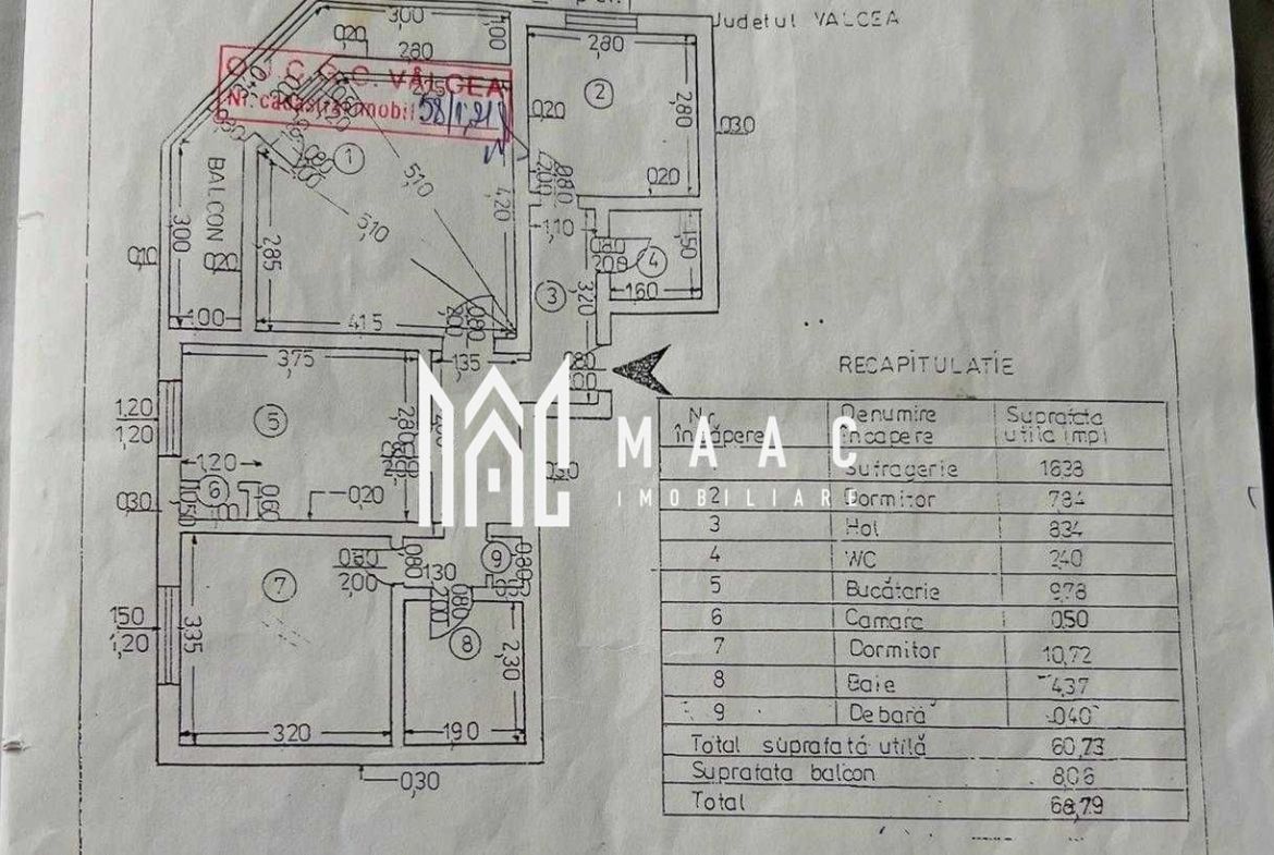 Apartament 3 camere de vânzare | Râmnicu Vâlcea, Ostroveni - foto 8