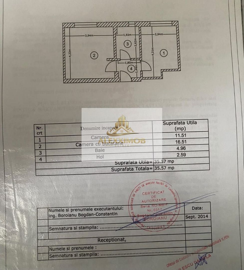 Apartament de Vanzare - 2 Camere - 36 mp -Popesti Leordeni - foto 4