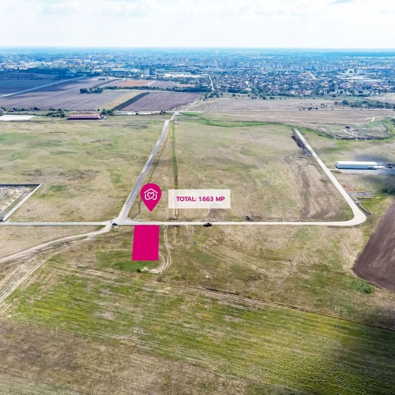 Oportunitate – Teren industrial 1.663 mp lângă Centura Vest Arad - Imagine principala
