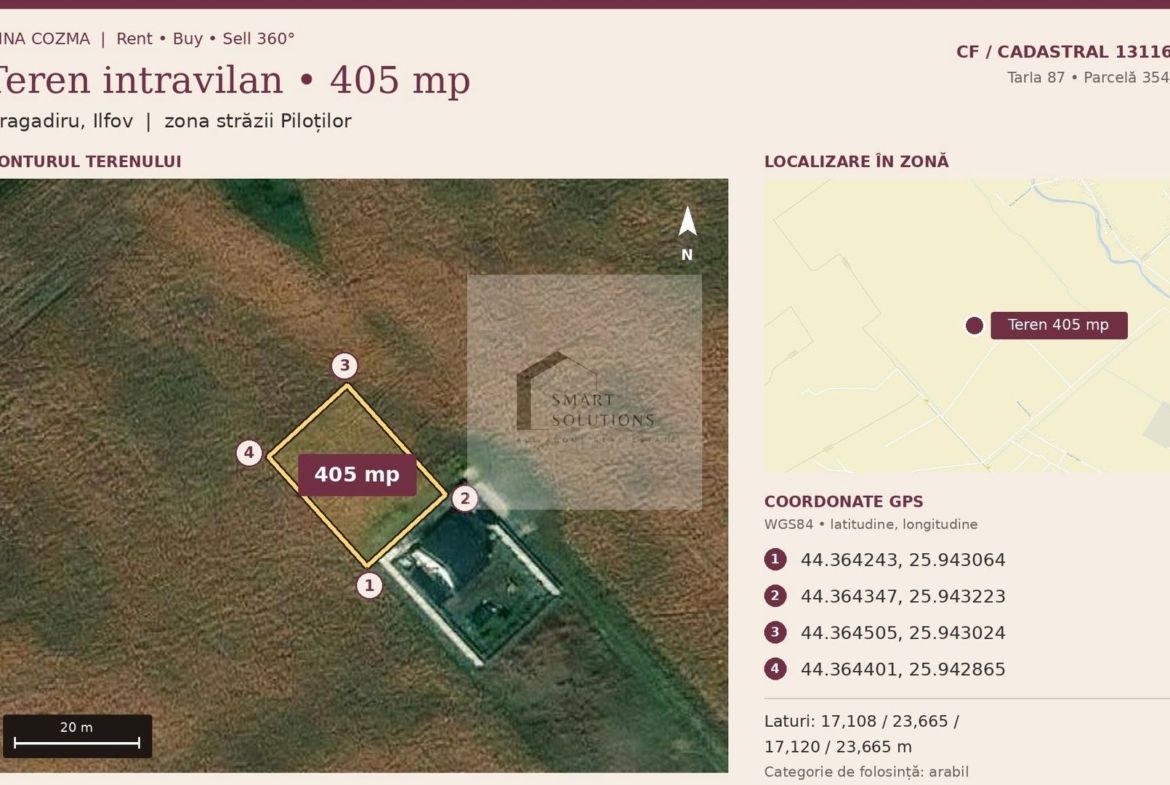 Teren intravilan 405 mp + cotă din drumul de acces | Bragadiru - Imagine principala
