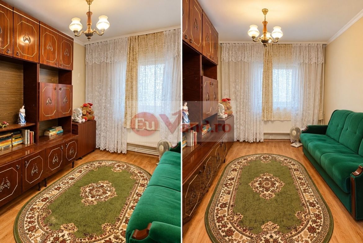 De vanzare apartament cu 2 camere, decomandat – Micro 19, parter, 46.500 E - foto 5