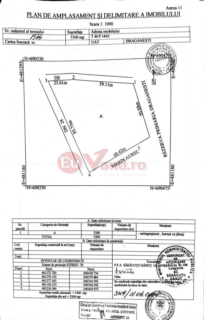 De vanzare teren extravilan Tecuci, la intrarea in oras dinspre Draganesti - Imagine principala