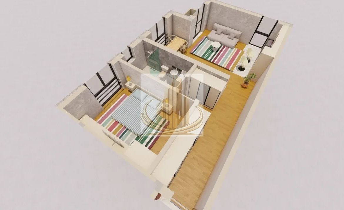 Apartament 2 camere Sânandrei, 55 mp, balcon, parcare inclusă - foto 7