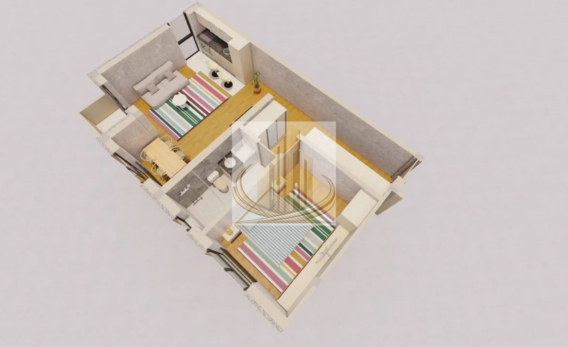 Apartament 2 camere Sânandrei, 55 mp, balcon, parcare inclusă - foto 8