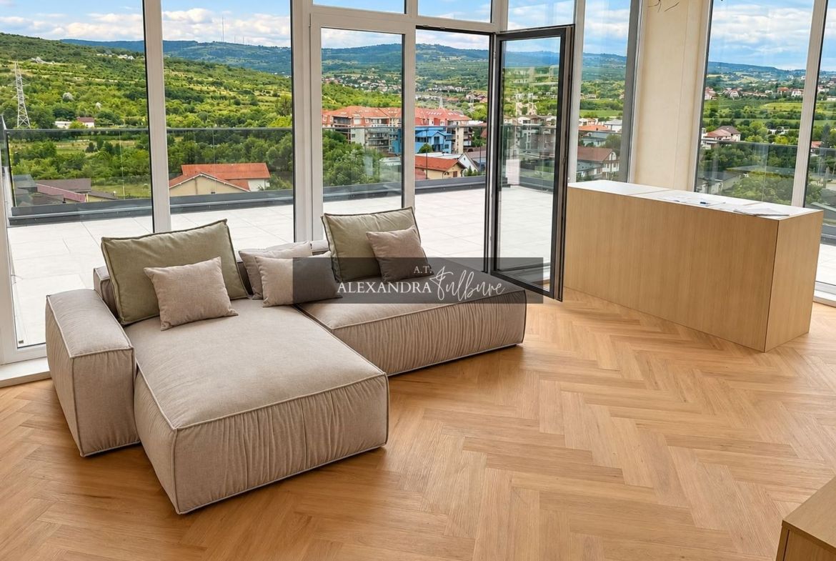 Apartament 3 camere, 3 bai, 84 mp+ terasa 71 mp, garaj - foto 2