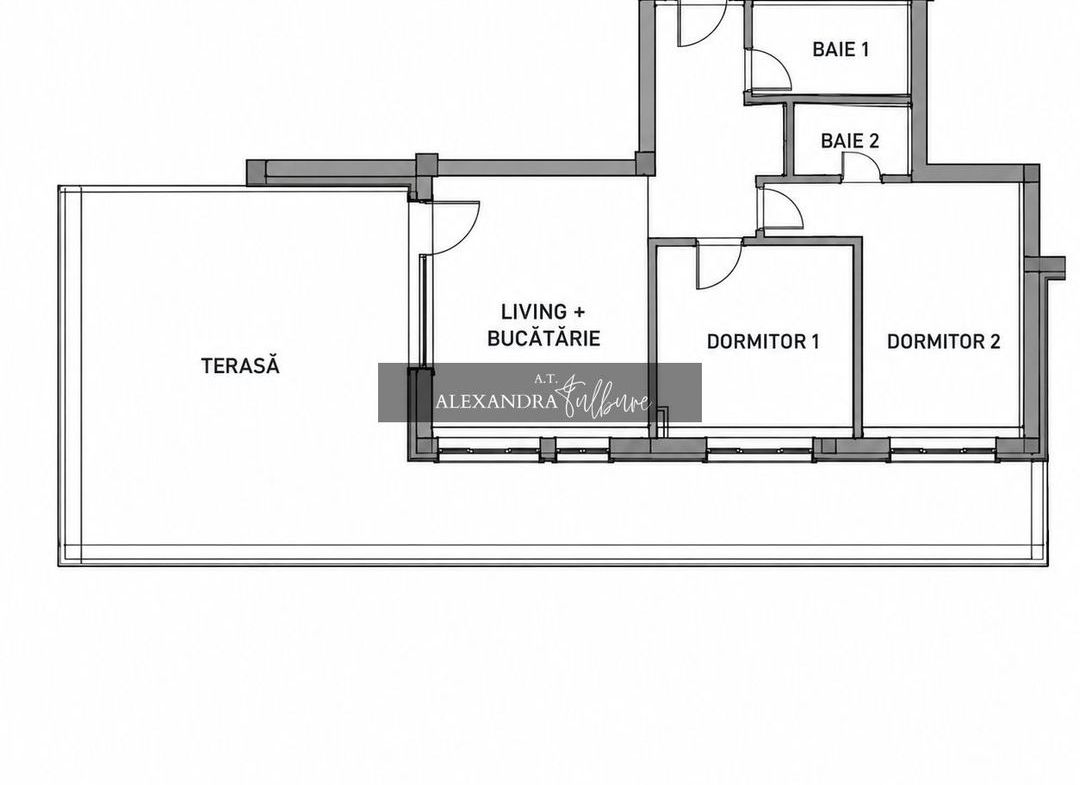 Apartament 3 camere, 2 bai, 63 mp+ terasa 60 mp, garaj. - foto 5