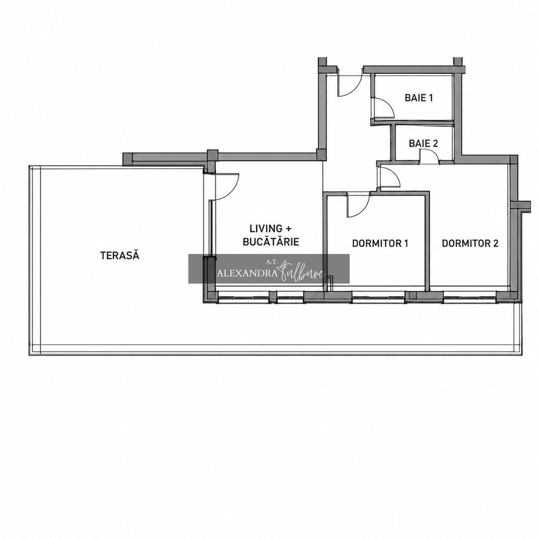 Apartament 3 camere, 2 bai, 63 mp+ terasa 60 mp, garaj. - foto 5