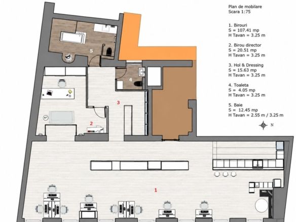Spațiu de birouri premium de închiriat, 160 mp utili | KM 0 - Imagine principala